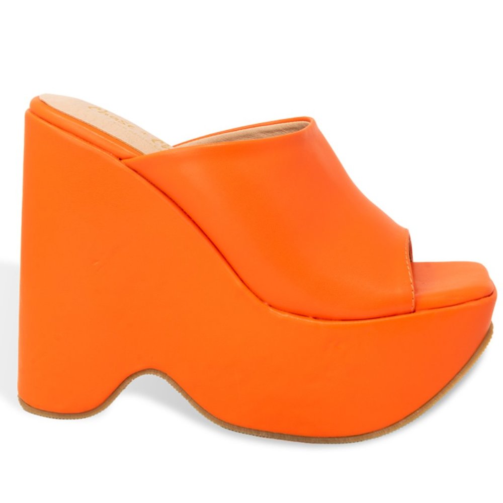 Women’s Chunky Flatform Wedge Slide Heeled Sandal